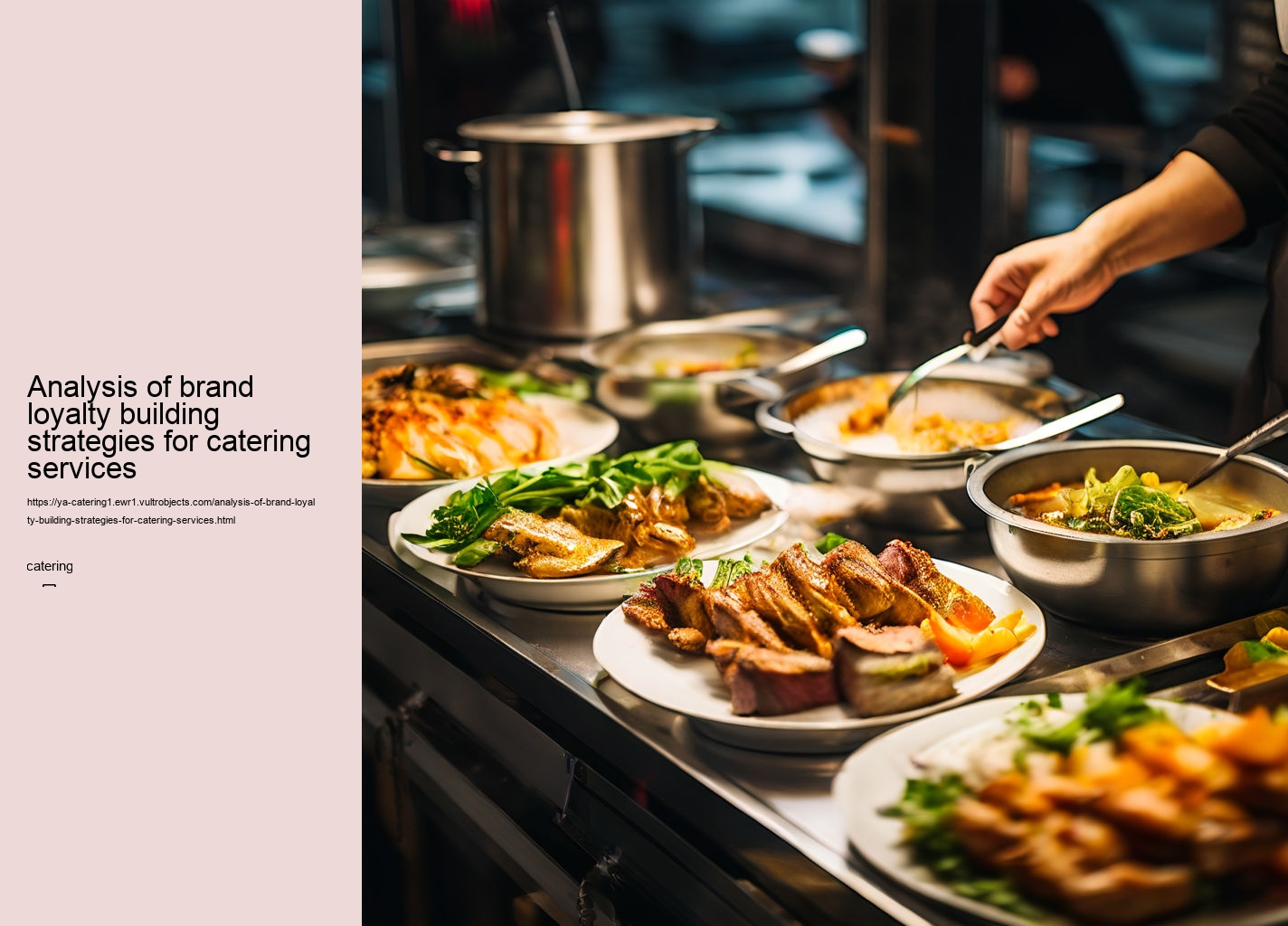 Analysis of brand loyalty building strategies for catering services