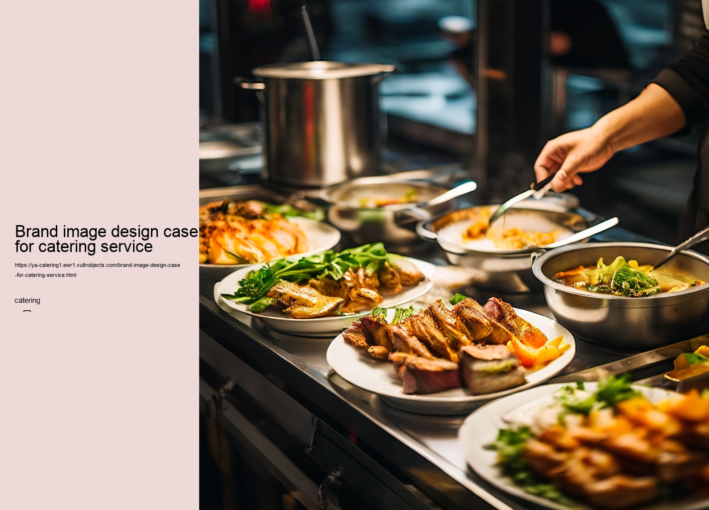 Brand image design case for catering service